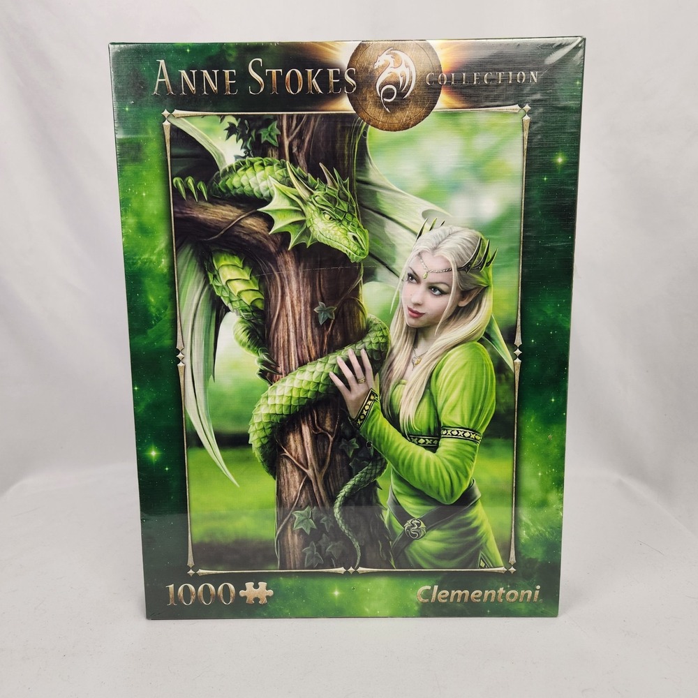 New Sealed Clementoni‎ Puzzle Anne Stokes Collection "Kindred Spirits" 1000 pc